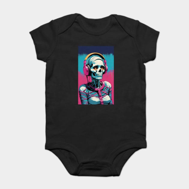 Retro Mummy DJ Baby Bodysuit by Grave Digs